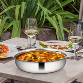 Silver Stainless Steel Eye Bowl - 350ml, Dia: 15cm | Dishwasher Safe, Rust Free & Durable